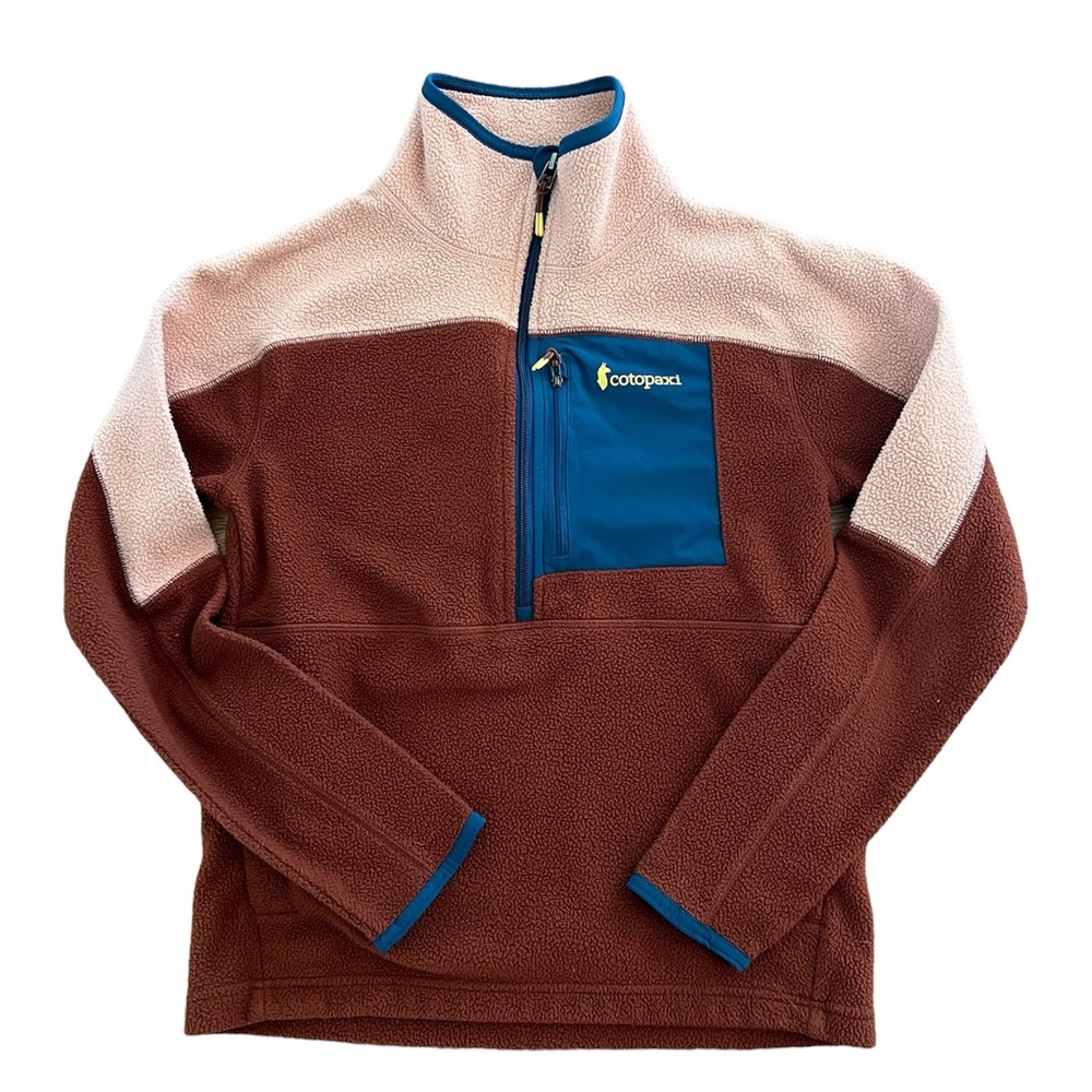 Cotopaxi Womens Abrazo Half-Zip Fleece Size XS Magenta Navy Pink